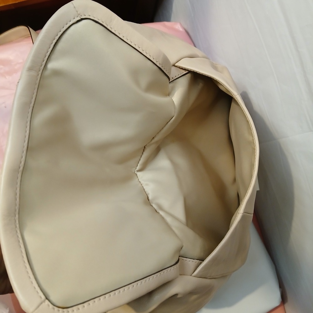 COACH Kristin Bag Purse In Tan Nude 100% Top Grain Soft Beautiful Leather Y2K - Picture 13 of 16